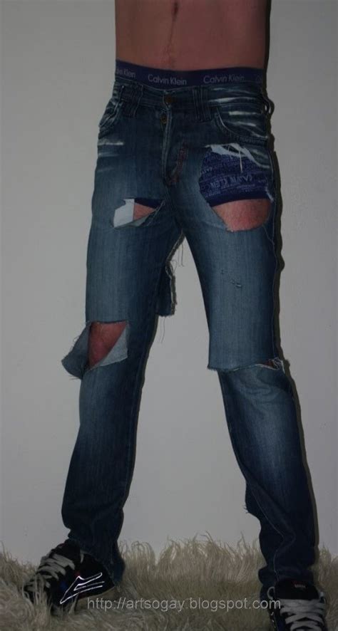 artsogay So gay mon vieu jean s sagger façon destroy