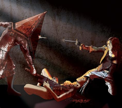 Ero And Q Vs Pyramidhead By Cgurochan Hentai Foundry