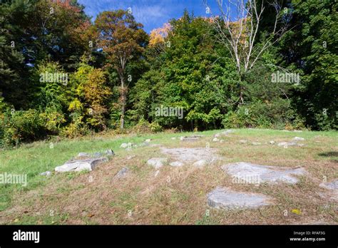 The Ruins Of The Josiah Nelson House Site Along The Battle Road Trail