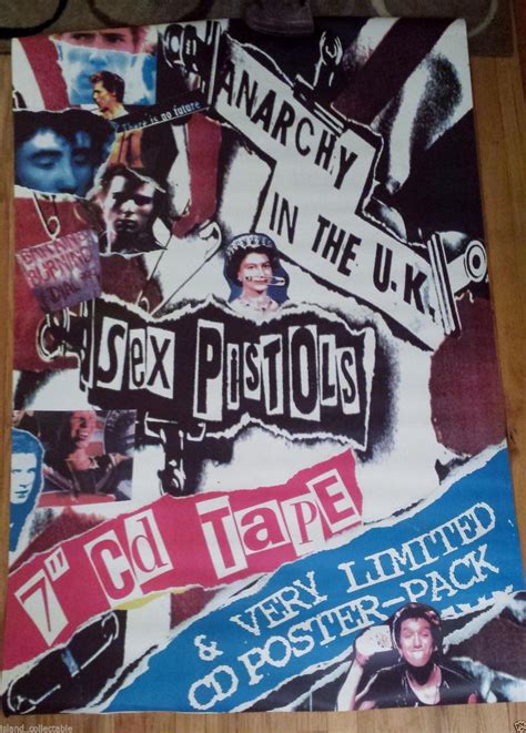Ft Long Sex Pistols Poster Anarchy In The Uk Promo X Free Shipping