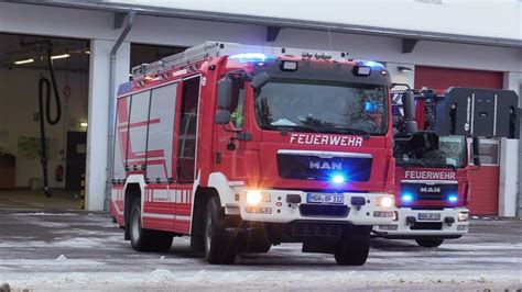 Winterliche Wachausfahrt HLF 20 DLK 23 12 Berufsfeuerwehr