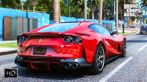 Gta Ultra Realistic Graphics Mod Ferrari Superfast Test Drive