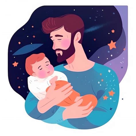 Premium Ai Image A Man Holding A Baby And The Wordsbabyon It