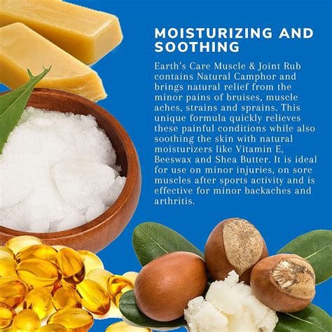 Earth's Care Muscle & Joint Rub Pain Relief Cream for Sore Muscles and