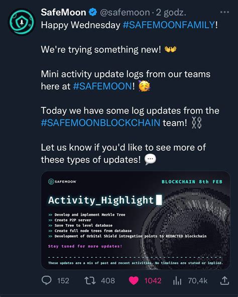 Safemoon Still Progressing 👀 Blockchain Update Rsafemoon