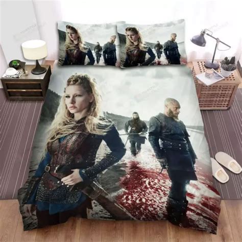 Vikings Movie Poster 1 Quilt Duvet Cover Set Double Children Queen