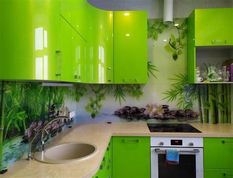 Фартук для зеленой кухни (34 фото)