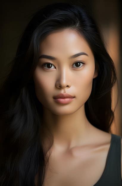 Premium Photo Asian Beauty Unveiled Intense Photo Realism