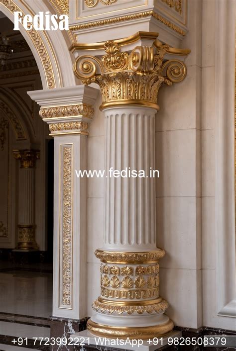 decorative column design  modern interiors pd  fedisa
