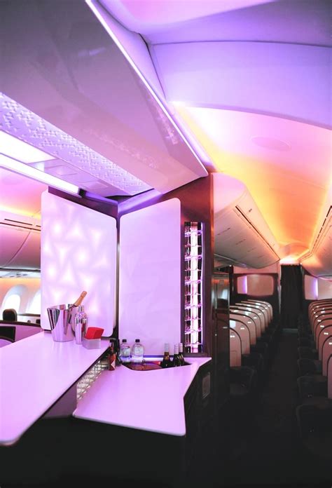 Viewport Studio Redesigns Virgin Atlantic Upper Class Bar and Cabin Interior