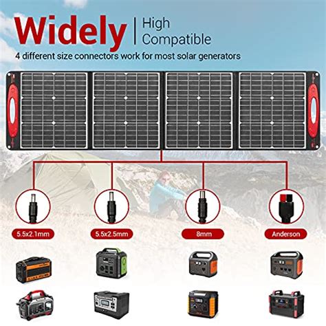 Rockpals Portable Solar Panel W V V Qc Type C Output With