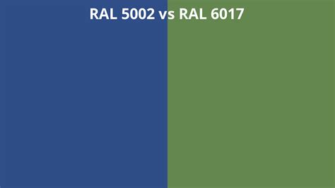 Ral 5002 Vs 6017 Ral Colour Chart Uk