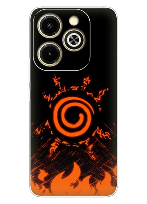 Infinix Hot 40i чехол из силикона Спираль Наруто