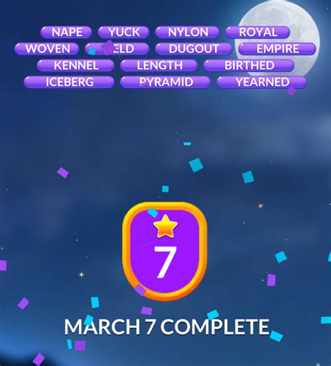 Word Stacks Daily Puzzle March 7 2024 Answers