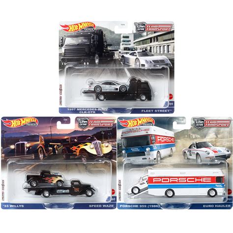Hot Wheels Team Transport Mix 4 2023 Vehicle Case Of 4