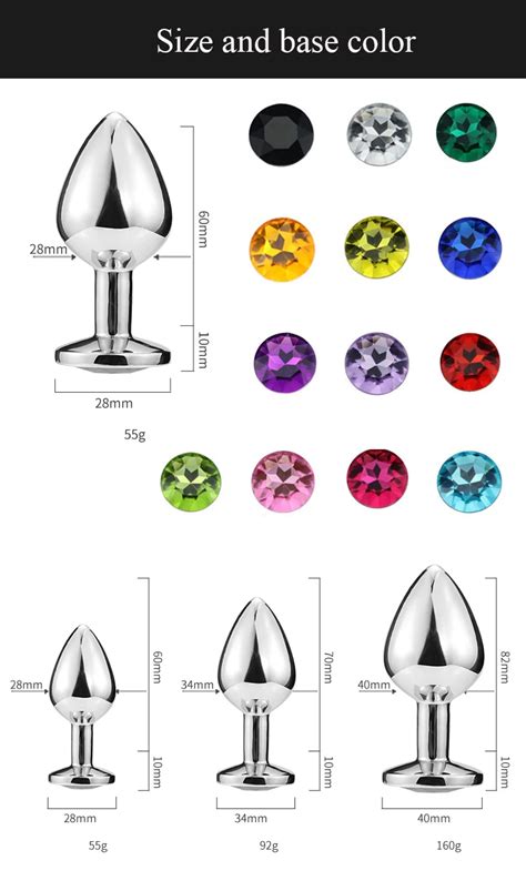 PLUG mm with QA Plug Anal en métal jouets sexuels pour femmes plaisir BDSM SM Plug Anal