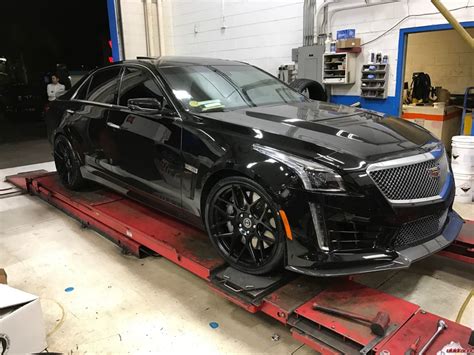 Cadillac CTS V Black HRE FF01 Wheel Front