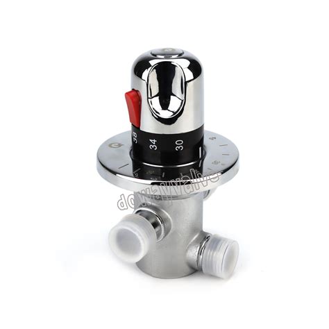 Factory Customized Brass Thermostatic Solar Electrical Hot Water Male Thermostatic Mixing Valve