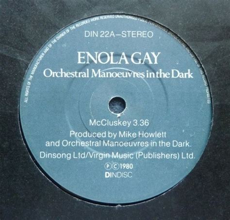Omd Enola Gay Vinyl Records And CDs For Sale MusicStack