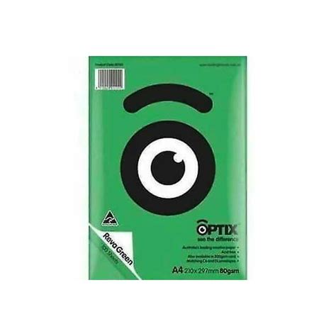 Copy Paper Optix A4 80gsm Fsc Reva Green Pk500 Hilltop Office Supplies