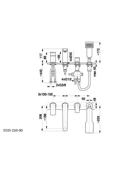 Bateria Wannowa Mokait Otworowa Kfa Armatura Krak W Baterie Wannowe