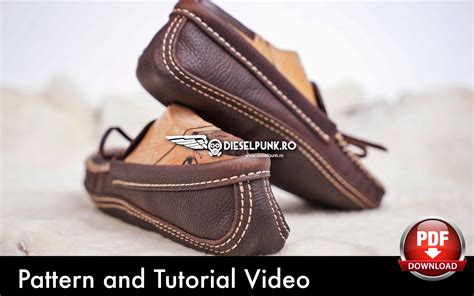 Moccasins Pattern Shoe Templates Leather Diy Pdf Download