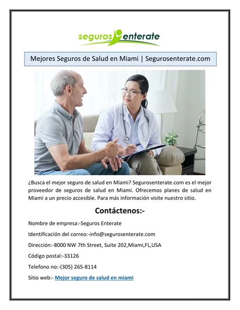 Ppt Mejores Seguros De Salud En Miami Segurosenterate