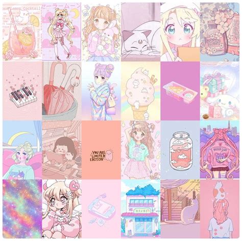 Kawaii Aesthetic Wall Collage Kit Pcs Anime Room Decor Wall