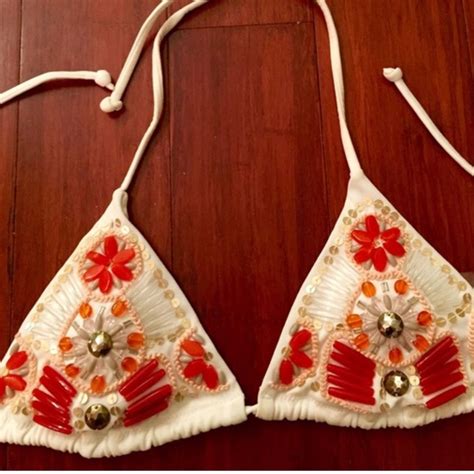 Victoria S Secret Swim Nwot Vs Beaded Bikini Top Poshmark