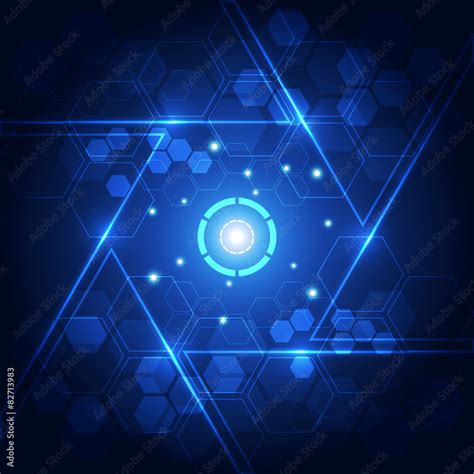 vector digital technology concept, abstract background Stock Vector ...