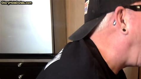 Gloryhole Amateur DILF Sucks Penis In Homemade Closeup