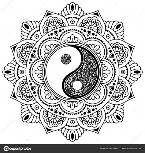 Yin Yang Mandala Svg 75 SVG Design FIle