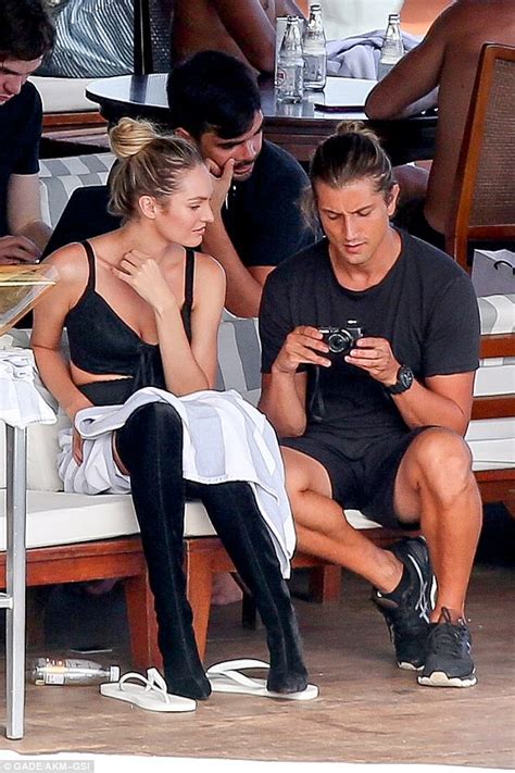 Candice Swanepoel Shows Acrobatic Moves In Lingerie Daily Mail Online