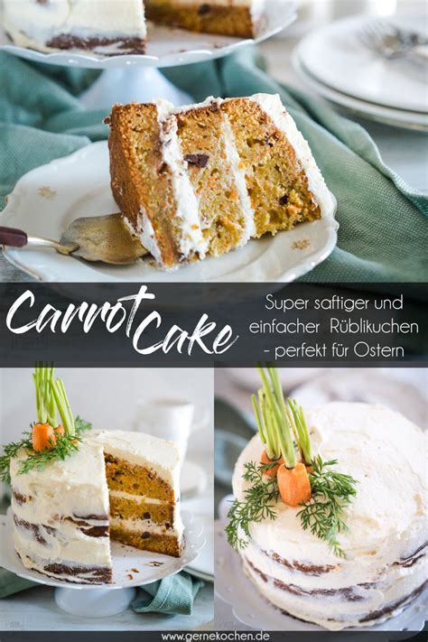 Carrot Cake mit Frischkäsefrosting Unser erster Naked Cake Rezept