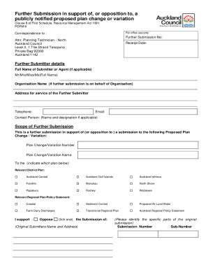 Fillable Online Curtis St Business Area Further Submission Form Fax