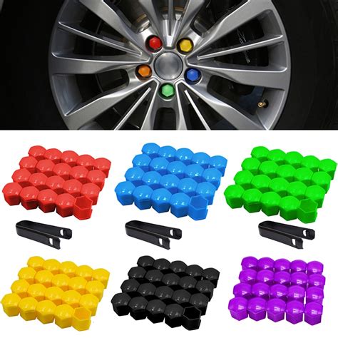 20pcs Set Car Wheel Nut Caps Protection Covers Caps Anti Rust Auto Hub