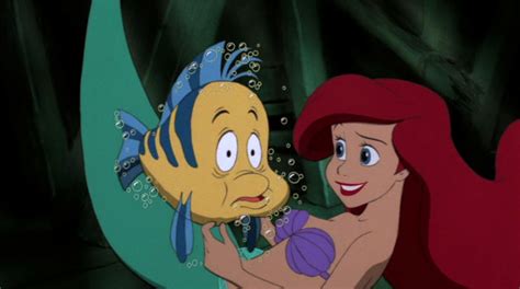 Little Mermaid Ariel And Flounder