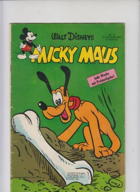 ORIGINAL WALT Disneys Micky Maus Nr 43 Von 1959 EUR 6 83 PicClick DE