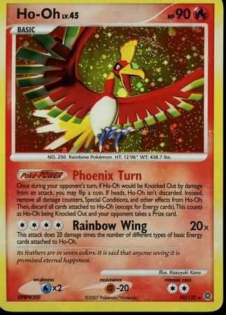 Ho Oh Holo Rare Diamond Pearl Secret Wonders Singles