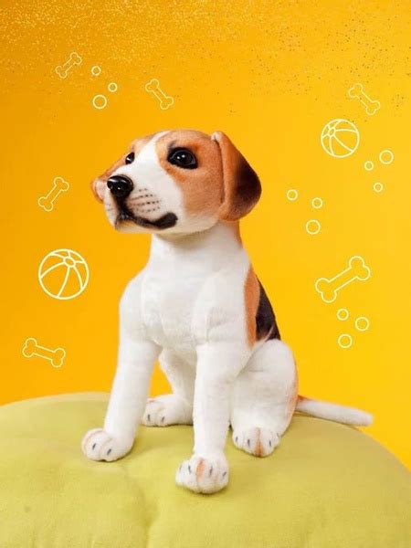 Мягкая игрушка реалистичная собака Бигль - купить с доставкой по ...