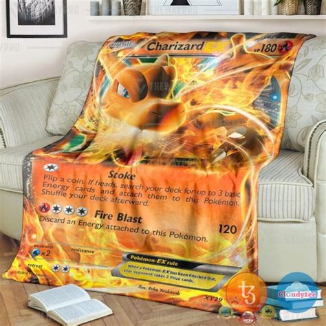Pokemon Charizard Ex Xy Promos Blanket Hot Sale 2025