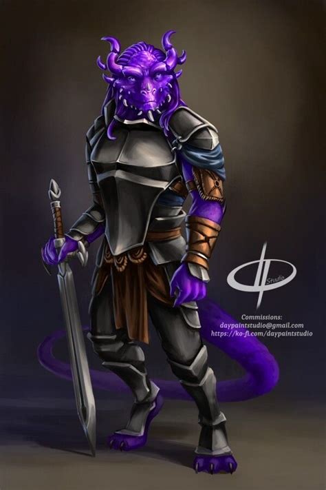 Artstation Amethyst Gem Dragonborn Dungeons And Dragons Characters Dnd Dragonborn