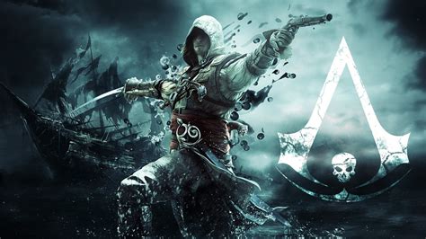 1920x1080 Men Assassins Creed Assassins Creed Black Flag Video Games Ship Sailing Ship Sword