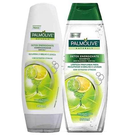 Palmolive Shampoo E Condicionador - Kit Shampoo Palmolive Naturals Detox 350mL + Condicionador Palmolive ...