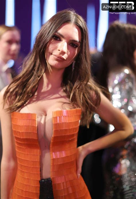 Emily Ratajkowski Sexy Seen Flaunting Her Hot Tits Vanity Fair Oscar Party In Beverly Hills AZNude