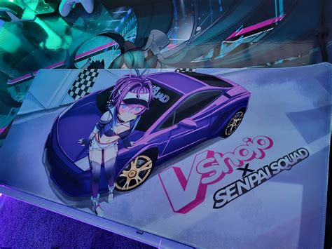 VShojo x Senpai Squad: Projekt Melody Lamborghini – Desk Mat – Senpai Squad