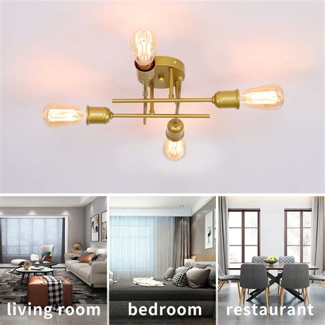 Industrial 4 light chandelier light - Tungsten Electricals