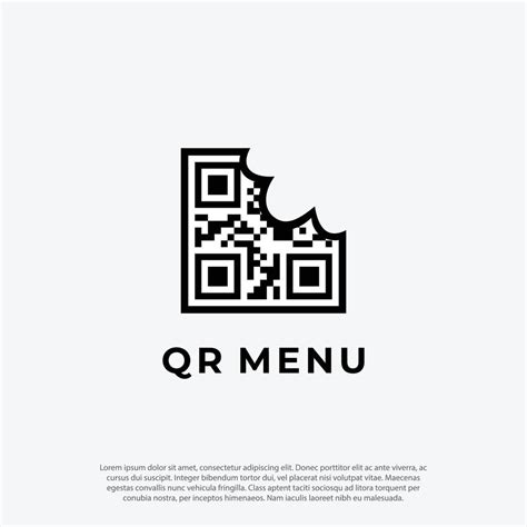 Qr Code Menu Logo Vector Concept Scan For Menu Order Customer Service