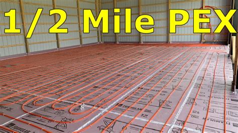 Sqft Garage Build Radiant Heat Install Youtube