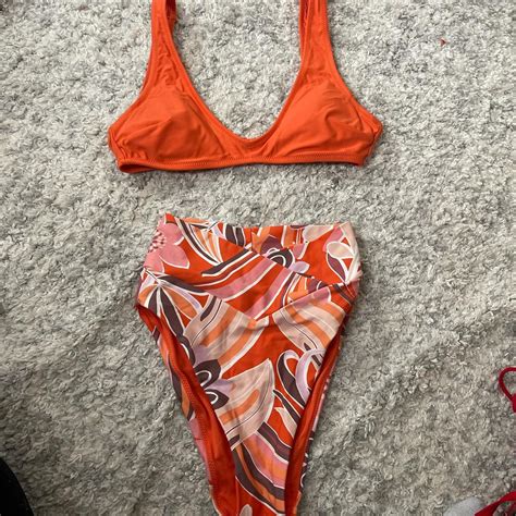 Aerie High Waist Crossover Bikini Top And Depop
